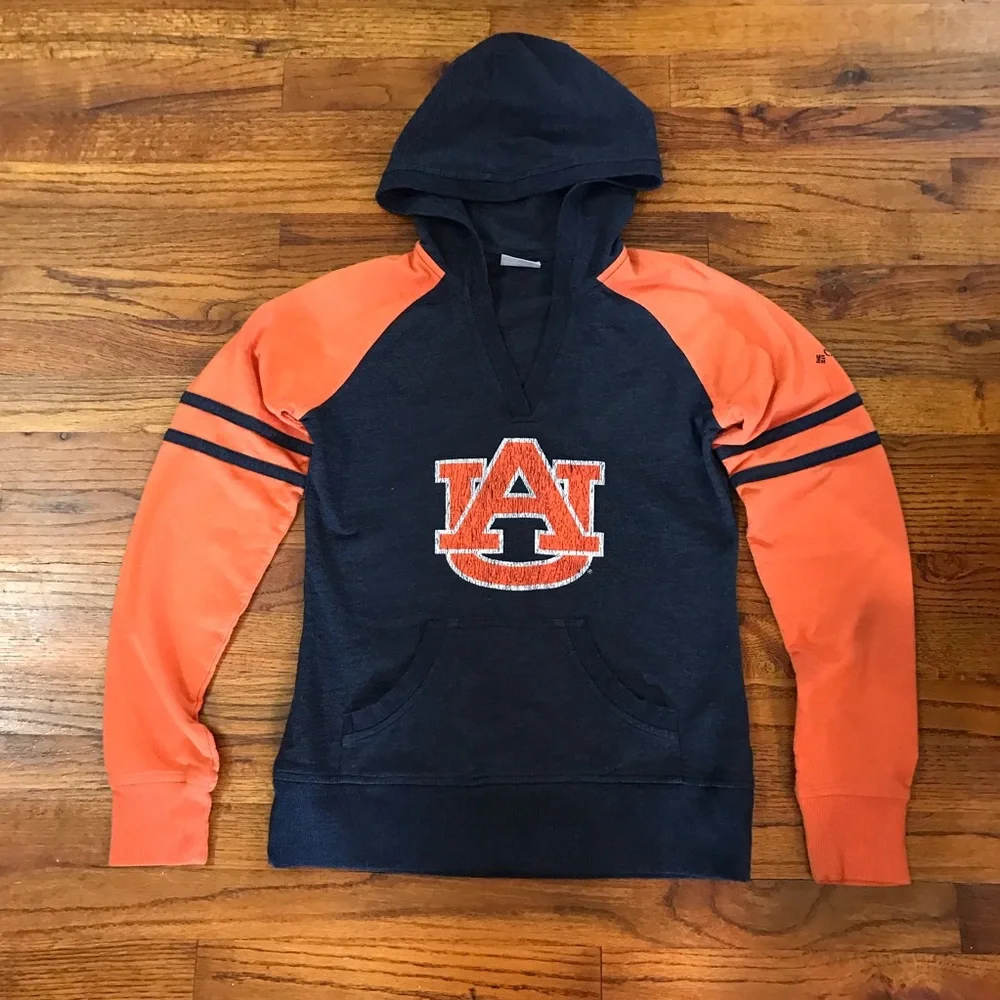 Columbia Auburn Pullover Hoodie Hooded Sweatshirt Shirt Size Youth Medium Unisex